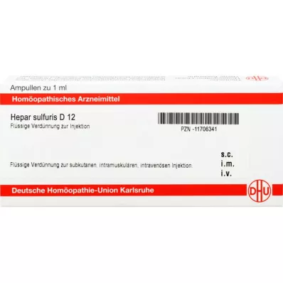 HEPAR SULFURIS D 12 ampuliek, 8X1 ml