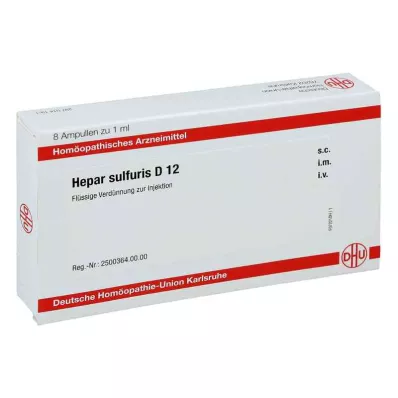 HEPAR SULFURIS D 12 ampuliek, 8X1 ml