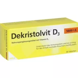 DEKRISTOLVIT D3 5 600 I.U. tablety, 60 kapsúl