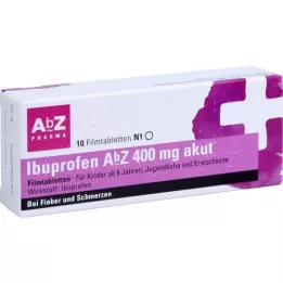 IBUPROFEN AbZ 400 mg akútne filmom obalené tablety, 10 ks