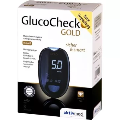 GLUCOCHECK GOLD Súprava glukometrov na meranie glukózy v krvi mmol/l, 1 ks