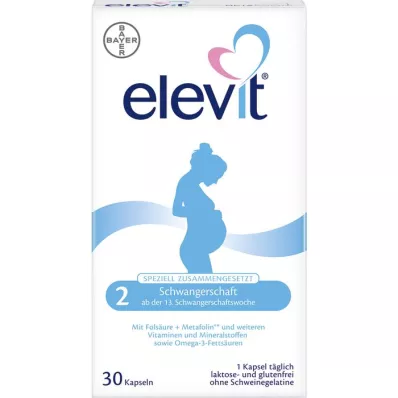 ELEVIT 2 tehotenské mäkké gély, 30 kapsúl