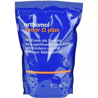 ORTHOMOL Junior Omega plus žuvacie pastilky, 90 ks