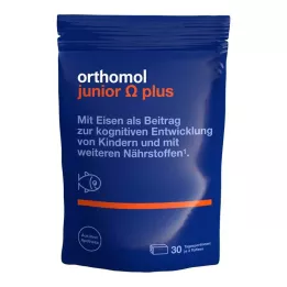 ORTHOMOL Junior Omega plus žuvacie pastilky, 90 ks