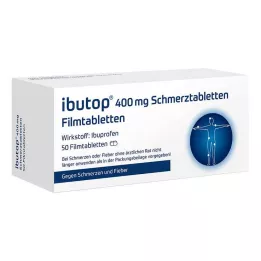 IBUTOP 400 mg filmom obalené tablety proti bolesti, 50 ks