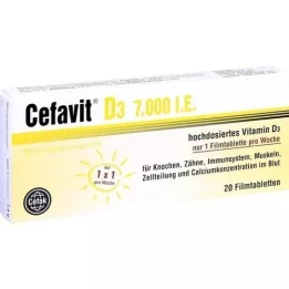 CEFAVIT D3 7 000 I.U. filmom obalené tablety, 20 ks