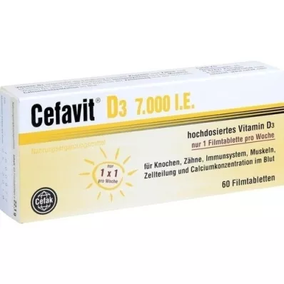 CEFAVIT D3 7 000 I.U. filmom obalené tablety, 60 ks