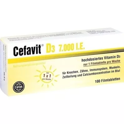 CEFAVIT D3 7 000 I.U. filmom obalené tablety, 100 ks
