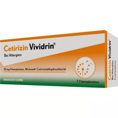 CETIRIZIN Vividrin 10 mg filmom obalené tablety, 7 ks