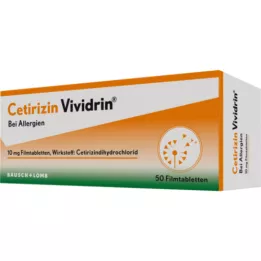 CETIRIZIN Vividrin 10 mg filmom obalené tablety, 50 ks