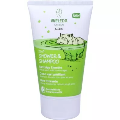 WELEDA Detská sprcha 2v1 &amp; Šampón Tangy Lime, 150 ml