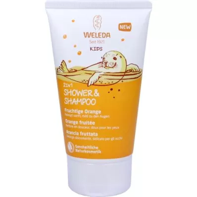 WELEDA Detská sprcha 2v1 &amp; Šampón Fruity Orange, 150 ml