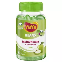 YAYA BEANS Žuvacie pastilky s obsahom zinku a jódu, 90 kapsúl