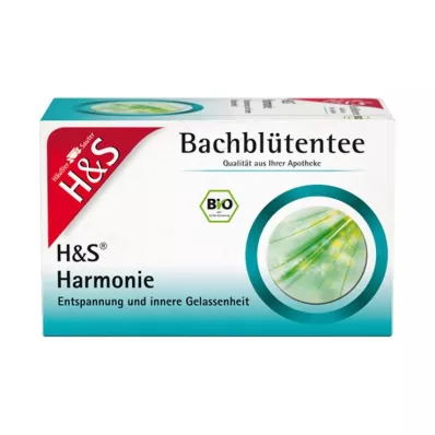 H&amp;S Organické Bachove kvety Harmony filtračné vrecko, 20X1,5 g