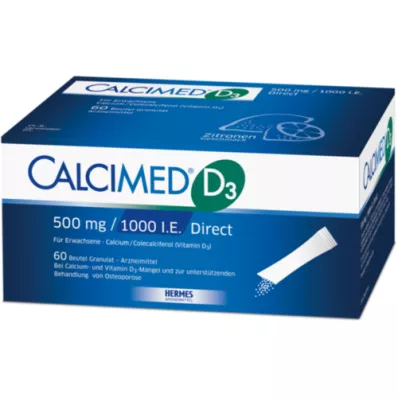 CALCIMED D3 500 mg/1000 I.U. Priame granule, 60 ks