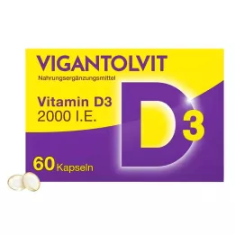 VIGANTOLVIT 2000 I.U. vitamín D3 mäkké kapsuly, 60 ks