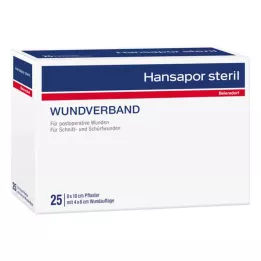HANSAPOR Sterilný obväz na rany 8x10 cm, 3 ks