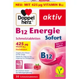 DOPPELHERZ B12 Energy Instant Melting Tablets, 30 kapsúl