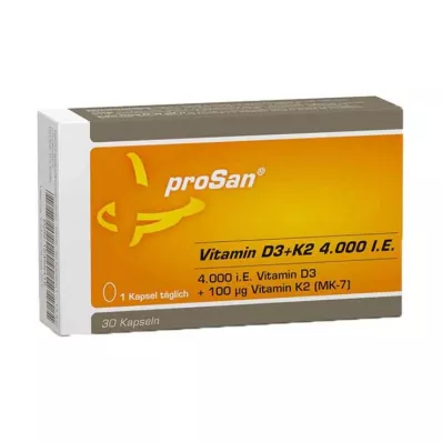 PROSAN Vitamín D3+K2 4 000 I.U., 30 kapsúl