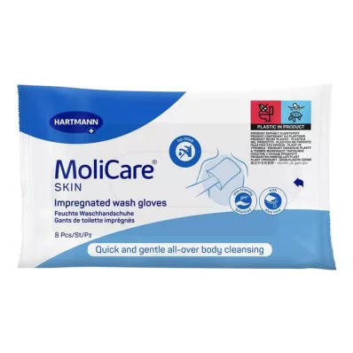 Molicare Rukavice na umývanie pokožky, 8 ks Molicare Rukavice na umývanie pokožky, 8 ks