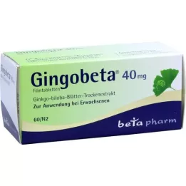 GINGOBETA 40 mg filmom obalené tablety, 60 ks