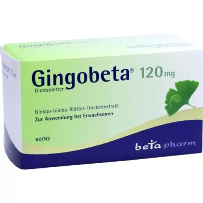 GINGOBETA 120 mg filmom obalené tablety, 60 ks