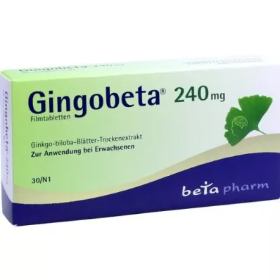 GINGOBETA 240 mg filmom obalené tablety, 30 ks