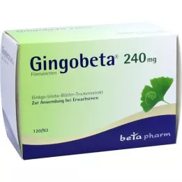 GINGOBETA 240 mg filmom obalené tablety, 120 kusov