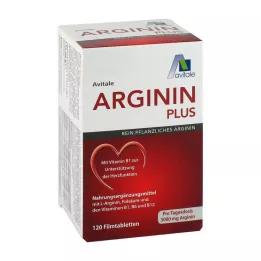 ARGININ PLUS Vitamín B1+B6+B12+kyselina listová filmom obalené tablety, 120 ks