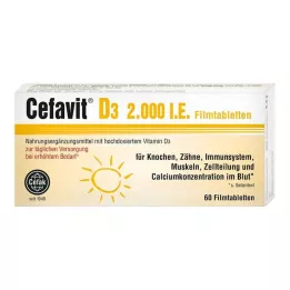 CEFAVIT D3 2 000 I.U. filmom obalené tablety, 60 ks