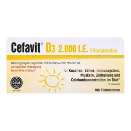 CEFAVIT D3 2 000 I.U. filmom obalené tablety, 100 ks