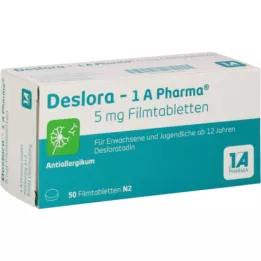 DESLORA-1A Pharma 5 mg filmom obalené tablety, 50 ks