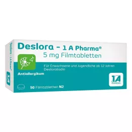 DESLORA-1A Pharma 5 mg filmom obalené tablety, 50 ks