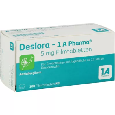 DESLORA-1A Pharma 5 mg filmom obalené tablety, 100 ks