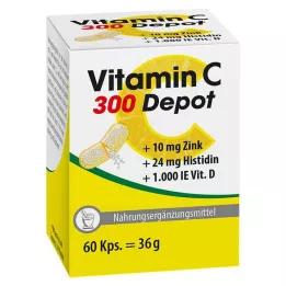 VITAMIN C 300 Depot+Zinok+Histidín+D Kapsule, 60 kapsúl