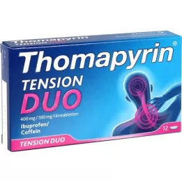 THOMAPYRIN TENSION DUO 400 mg/100 mg filmom obalené tablety, 12 ks