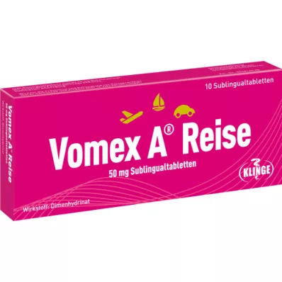 VOMEX A Reise 50 mg sublingválne tablety, 10 ks