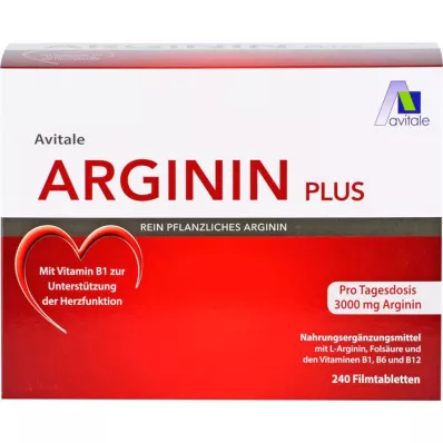 ARGININ PLUS Vitamín B1+B6+B12+kyselina listová filmom obalené tablety, 240 ks