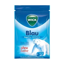 WICK BLAU Mentolové cukríky bez cukru, 72 g