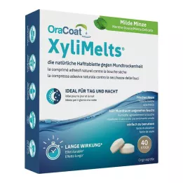 ORACOAT XyliMelts lepiace tablety jemná mäta, 40 ks