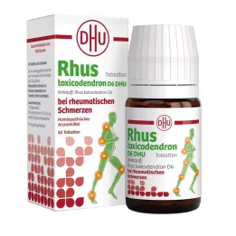 RHUS TOXICODENDRON D 6 tabliet na reumatickú bolesť, 80 ks