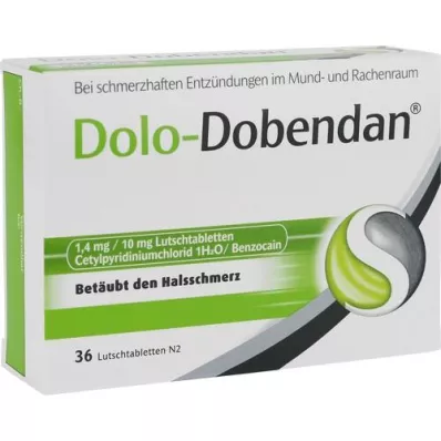 DOLO-DOBENDAN 1,4 mg/10 mg pastilky, 36 ks
