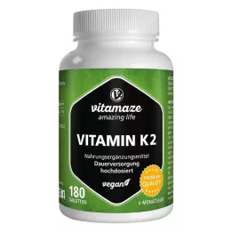 VITAMIN K2 200 μg vegánske tablety s vysokou dávkou, 180 ks