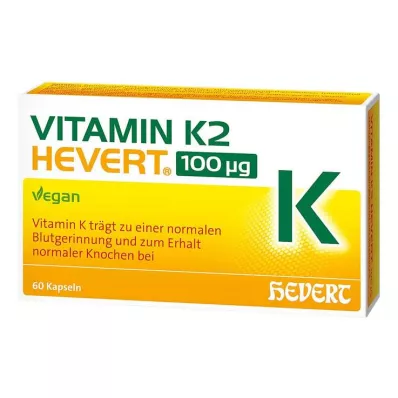 VITAMIN K2 HEVERT 100 μg kapsuly, 60 ks