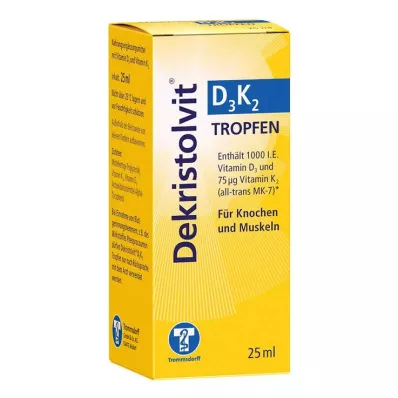 DEKRISTOLVIT D3K2 kvapky, 25 ml