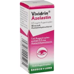 VIVIDRIN Azelastín 0,5 mg/ml očné kvapky, 6 ml