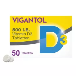 VIGANTOL 500 I.U. vitamín D3 tablety, 50 kapsúl