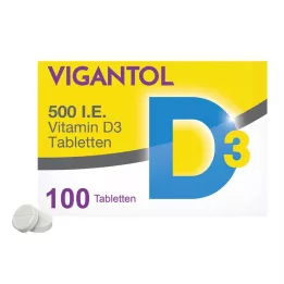 VIGANTOL 500 I.U. vitamín D3 tablety, 100 kapsúl