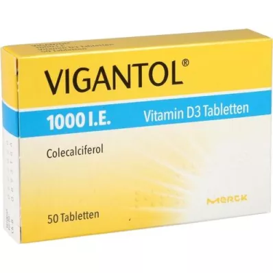 VIGANTOL 1 000 I.U. tabliet vitamínu D3, 50 ks