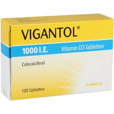 VIGANTOL 1 000 I.U. vitamín D3 tablety, 100 kapsúl